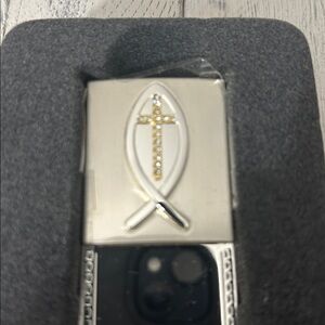 Bookmark Christian Symbol with Crystal Cross / you can have Engraved